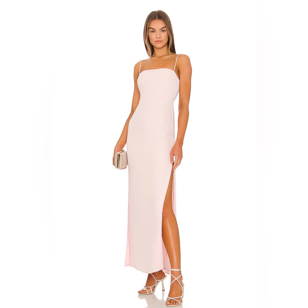 Revolve Superdown Addison Maxi Dress in Blush